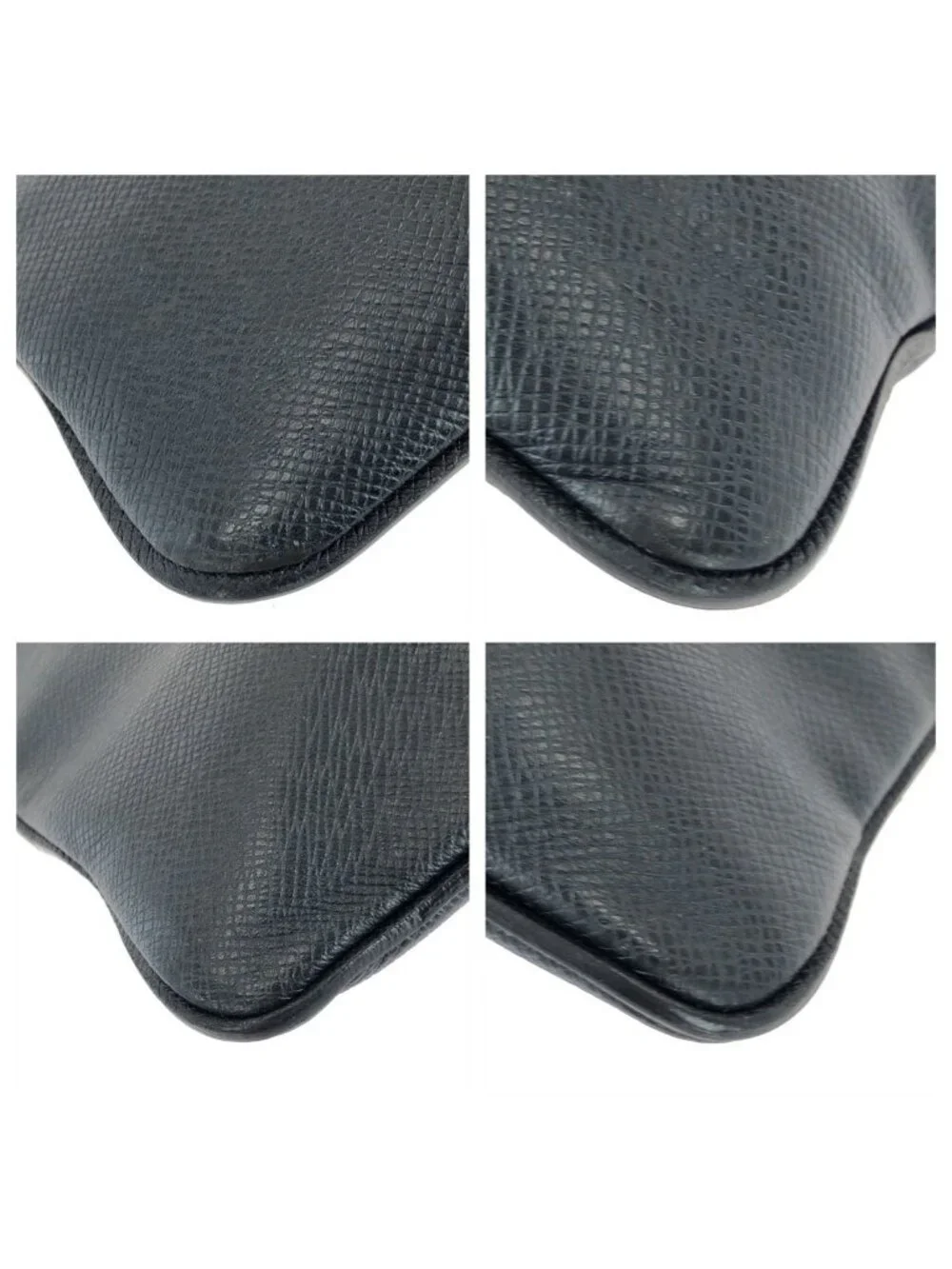 Louis Vuitton Taiga Sasha Navy Silver Leather Shoulder Bag